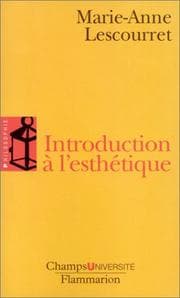 Tapa de Introduction à l'esthétique