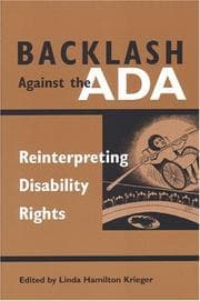 Tapa de Backlash Against The ADA:  Reinterpreting Disability Rights (Corporealities:  Discourses of Disability)