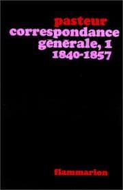 Tapa de Correspondance générale de Pasteur, quatre volumes