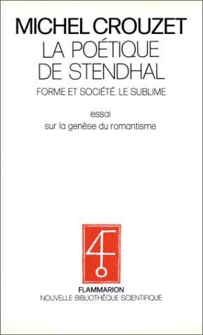 Tapa de Le Sublime. La poétique de Stendhal