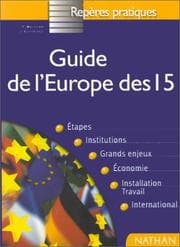 Tapa de Guide de l'Europe des 15