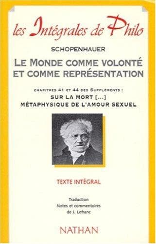 Tapa de Le Monde comme volonté et comme représentation