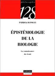 Tapa de Epistémologie de la biologie