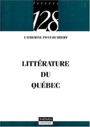 Tapa de Littérature du Québec