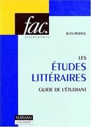 Tapa de Les études littéraires, méthodes et perspectives. Guide de l'étudiant