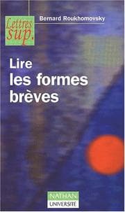 Tapa de Lire les formes breves