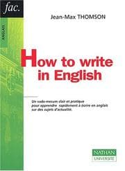 Tapa de How to write in english