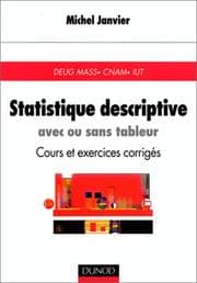 Tapa de Statistique descriptive :Avec ou sans tableur, cours et exercices corrigés