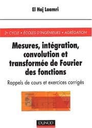 Tapa de Mesures, integration, convolution, et transformee de Fourier des fonctions