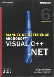 Tapa de Manuel de référence Microsoft Visual C++ .NET