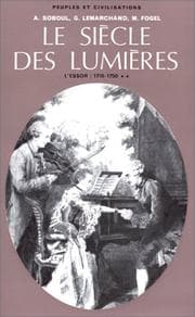 Tapa de Le siècle des Lumières, tome 2 : L'essor, 1715-1750