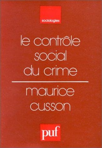 Tapa de Le contrôle social du crime