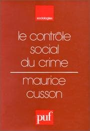 Tapa de Le contrôle social du crime