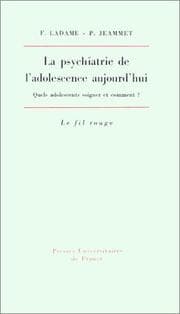 Tapa de La psychiatrie de l'adolescence aujourd'hui