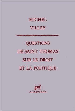 Tapa de Questions de saint thomas