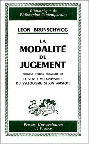 Tapa de La modalité du jugement