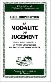Tapa de La modalité du jugement