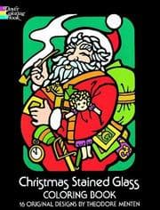 Tapa de Christmas Stained Glass Coloring Book