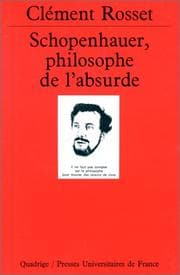 Tapa de Schopenhauer, philosophe de l'absurde
