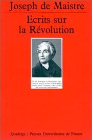 Tapa de Ecrits sur la Révolution