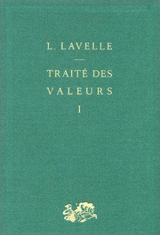 Tapa de Traité des valeurs, tome 1