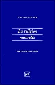 Tapa de La Religion naturelle