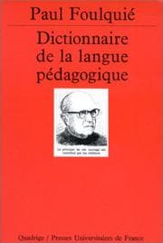 Tapa de Dictionnaire de la langue pédagogique