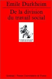 Tapa de De la division du travail social, 5e édition