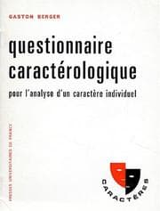 Tapa de Questionnaire caractérologique, 12e édition