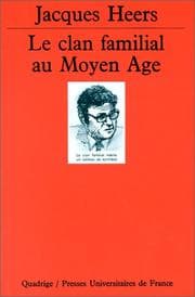 Tapa de Le Clan familial au Moyen Âge
