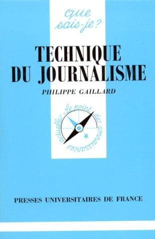 Tapa de Technique du journalisme