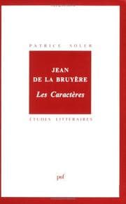 Tapa de Jean de La Bruyère