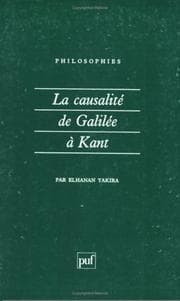 Tapa de La Causalité de Galilée à Kant
