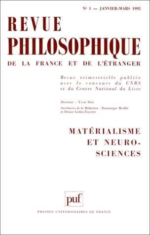 Tapa de Matérialisme et neuro-sciences