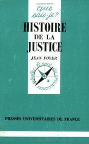 Tapa de Histoire de la justice