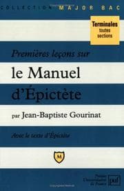 Tapa de Premières leçons sur le Manuel d'Epictète