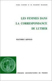Tapa de Les Femmes dans la correspondance de Luther