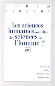 Tapa de Les Sciences humaines sont-elles des sciences de l'homme ?
