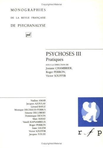 Tapa de Psychoses, tome 3 :Pratiques