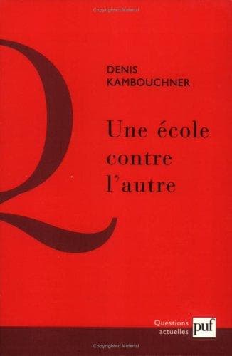 Tapa de Une école contre l'autre