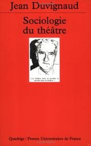 Tapa de Sociologie du théâtre