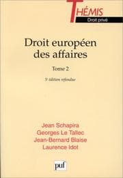 Tapa de Droit européen des affaires