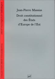 Tapa de Droit constitutionnel des etats euro