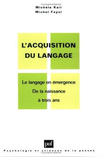 Tapa de L' acquisition du langage