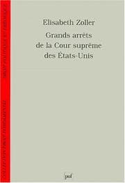 Tapa de Grands arrets de la cour supreme des