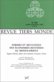 Tapa de Revue Tiers Monde, numéro 163, juillet-septembre 2000