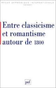 Tapa de Entre classicisme et romantisme, autour de 1800