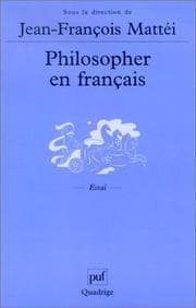 Tapa de Philosopher en français