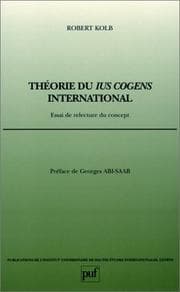 Tapa de Théorie du ius cogens international