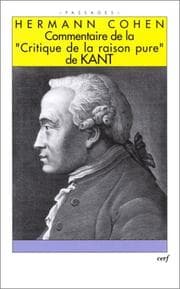 Tapa de Commentaire de la critique de la raison pure de kant